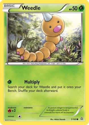 Weedle 001/160 - XY Primal Clash