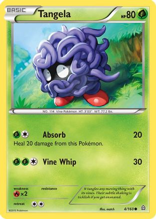 Tangela 004/160 - XY Primal Clash Reverse Holofoil