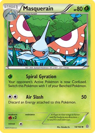 Masquerain 014/160 - XY Primal Clash Reverse Holofoil