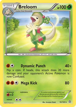 Breloom 016/160 - XY Primal Clash