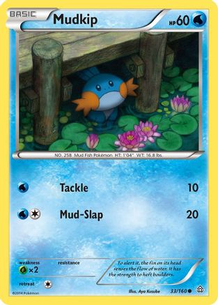 Mudkip 033/160 - XY Primal Clash Reverse Holofoil