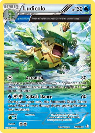 Ludicolo (Alpha) 037/160 - XY Primal Clash Reverse Holofoil
