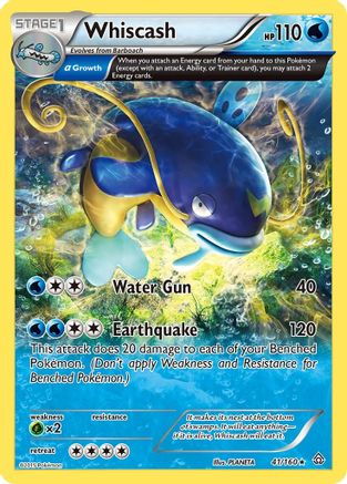 Whiscash (Alpha) 041/160 - XY Primal Clash Reverse Holofoil