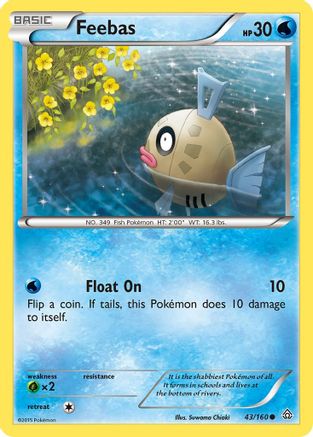 Feebas 043/160 - XY Primal Clash Reverse Holofoil