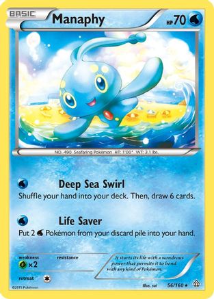Manaphy 056/160 - XY Primal Clash Reverse Holofoil
