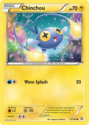 Chinchou 057/160 - XY Primal Clash Reverse Holofoil