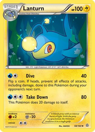 Lanturn 058/160 - XY Primal Clash