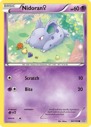 Nidoran (F) 066/160 - XY Primal Clash