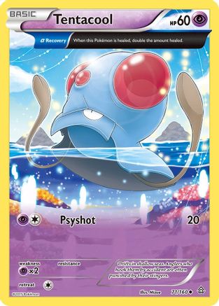 Tentacool (Alpha) 071/160 - XY Primal Clash Reverse Holofoil
