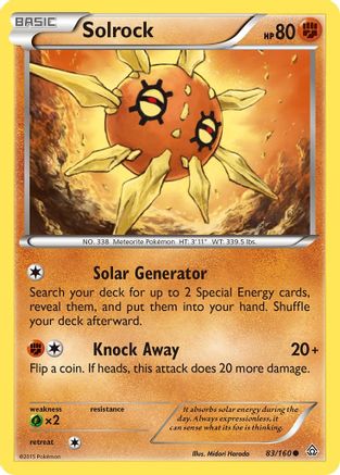 Solrock 083/160 - XY Primal Clash Reverse Holofoil