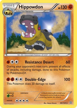 Hippowdon 088/160 - XY Primal Clash Holofoil