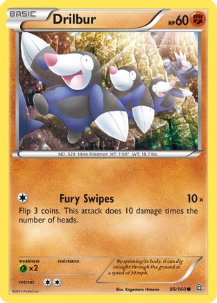 Drilbur 089/160 - XY Primal Clash Reverse Holofoil
