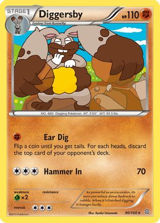 Diggersby 090/160 - XY Primal Clash Reverse Holofoil