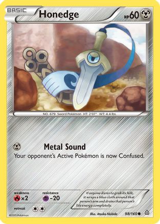 Honedge 098/160 - XY Primal Clash Reverse Holofoil