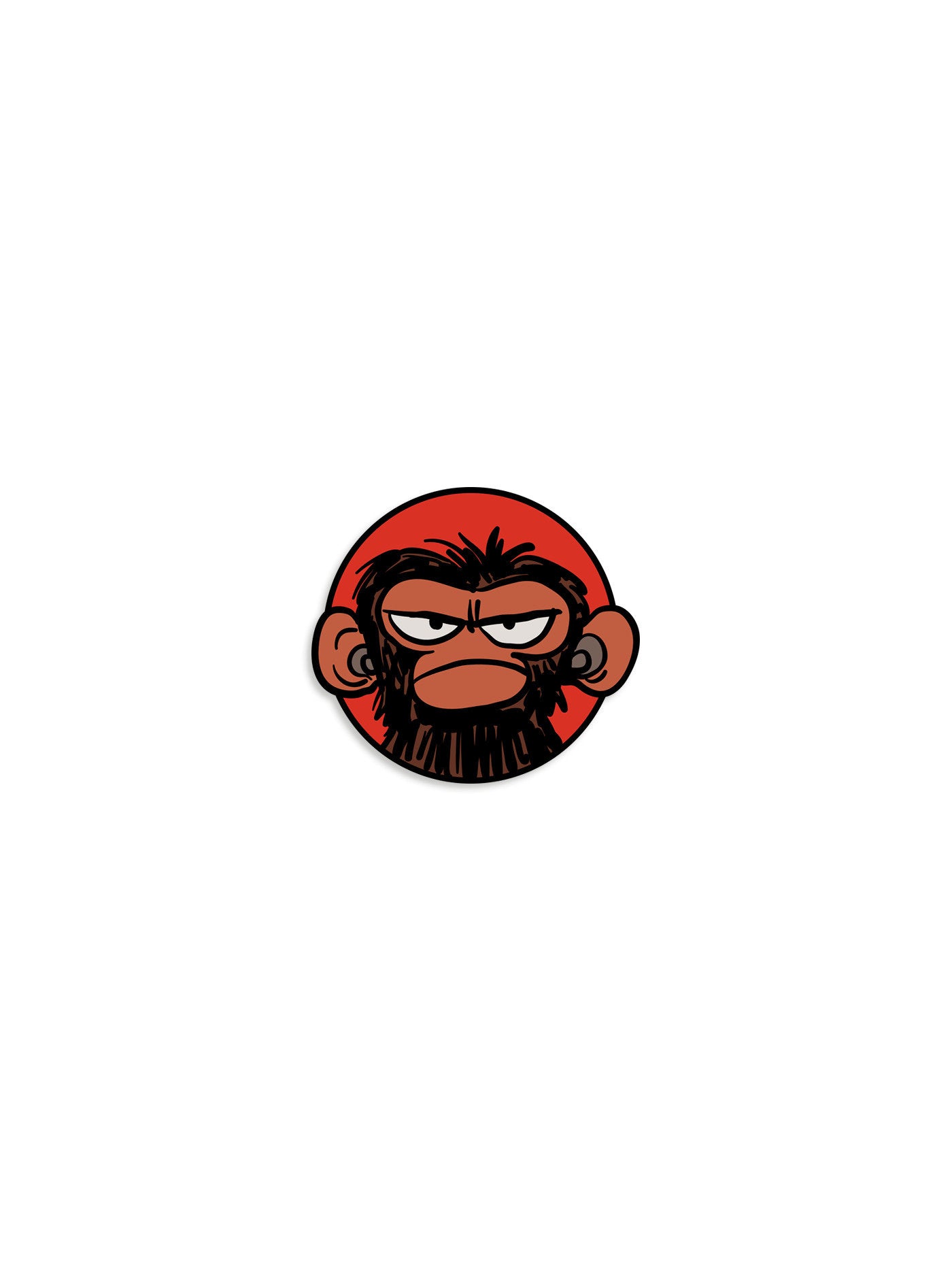 Grumpy Monkey Enamel Pin Jw (09/09/2025) Out Of Print