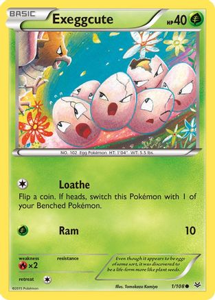 Exeggcute 001/108 - XY Roaring Skies Reverse Holofoil