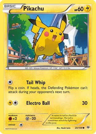 Pikachu 020/108 - XY Roaring Skies