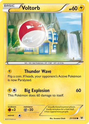 Voltorb 021/108 - XY Roaring Skies