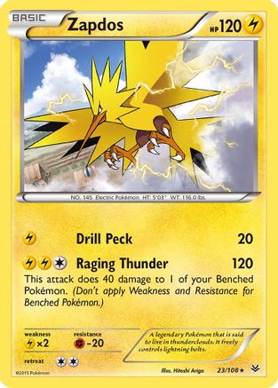 Zapdos 023/108 - XY Roaring Skies
