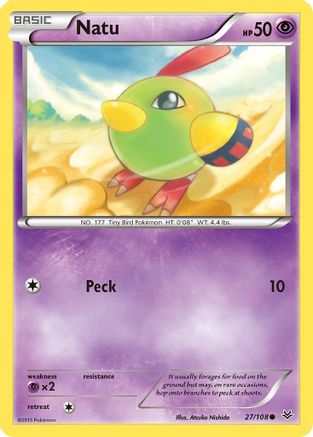 Natu 027/108 - XY Roaring Skies Reverse Holofoil