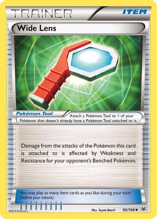 Wide Lens 095/108 - XY Roaring Skies Reverse Holofoil