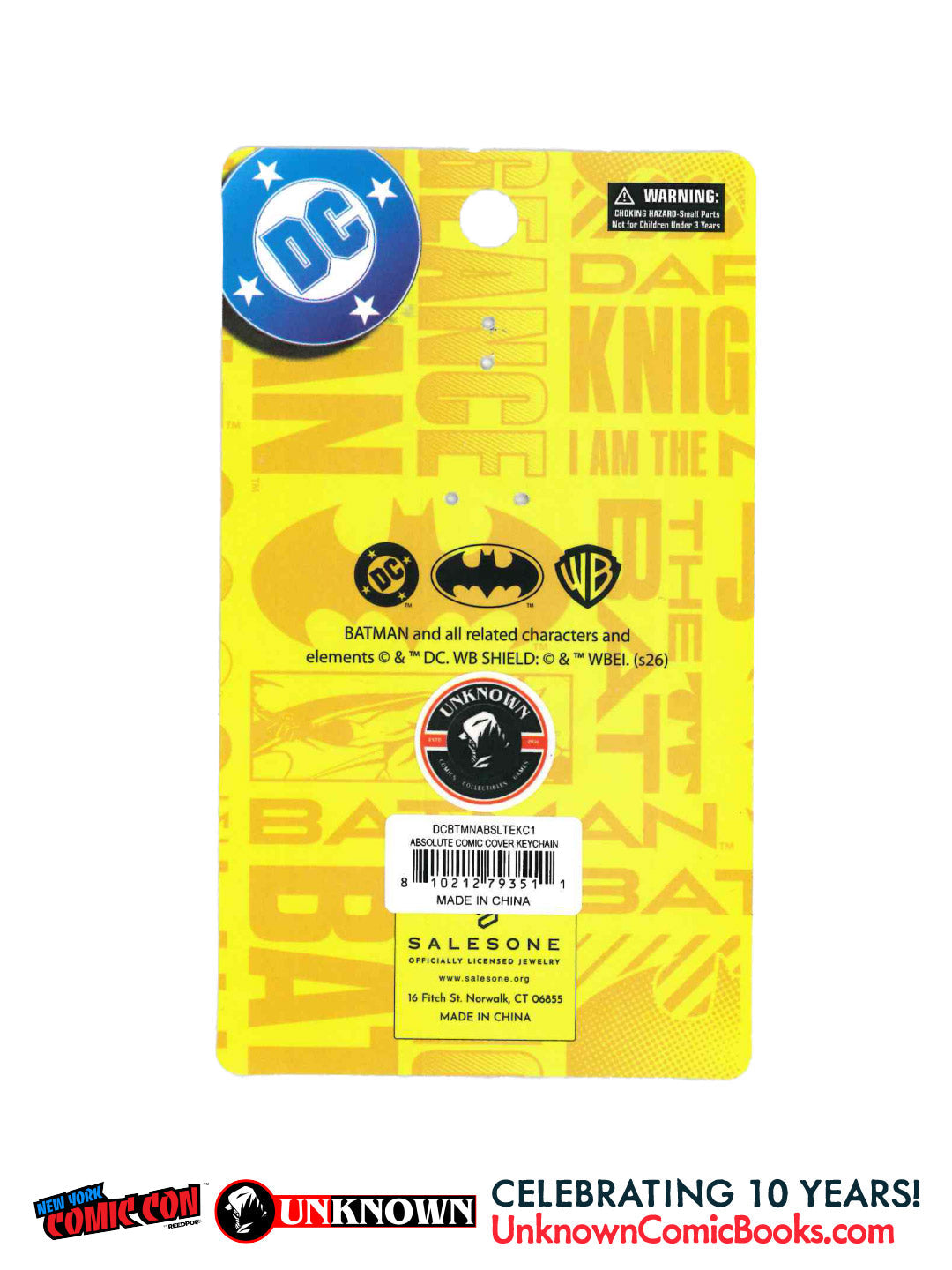 Absolute Batman Keychain NYCC 2026 | Dragotta | Unknown Comic Books Exclusive (10/28/2026) - Golden Apple Comics
