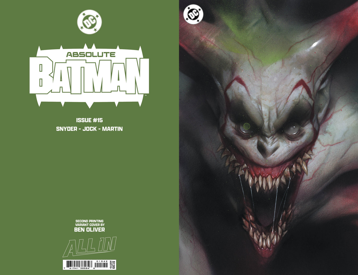 Absolute Batman #15 2nd Print E Ben Oliver Foil Variant (02/11/2026) Dc