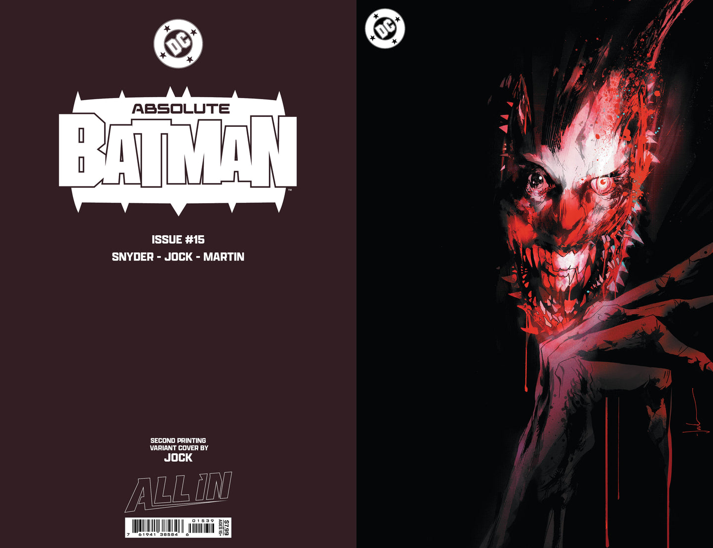 Absolute Batman #15 2nd Print D Jock Foil Variant (02/11/2026) Dc