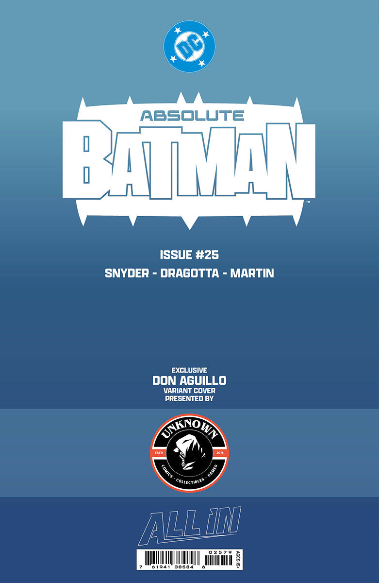 ABSOLUTE BATMAN #25 DON AGUILLO EXCLUSIVE VIRGIN VAR (10/28/2026)