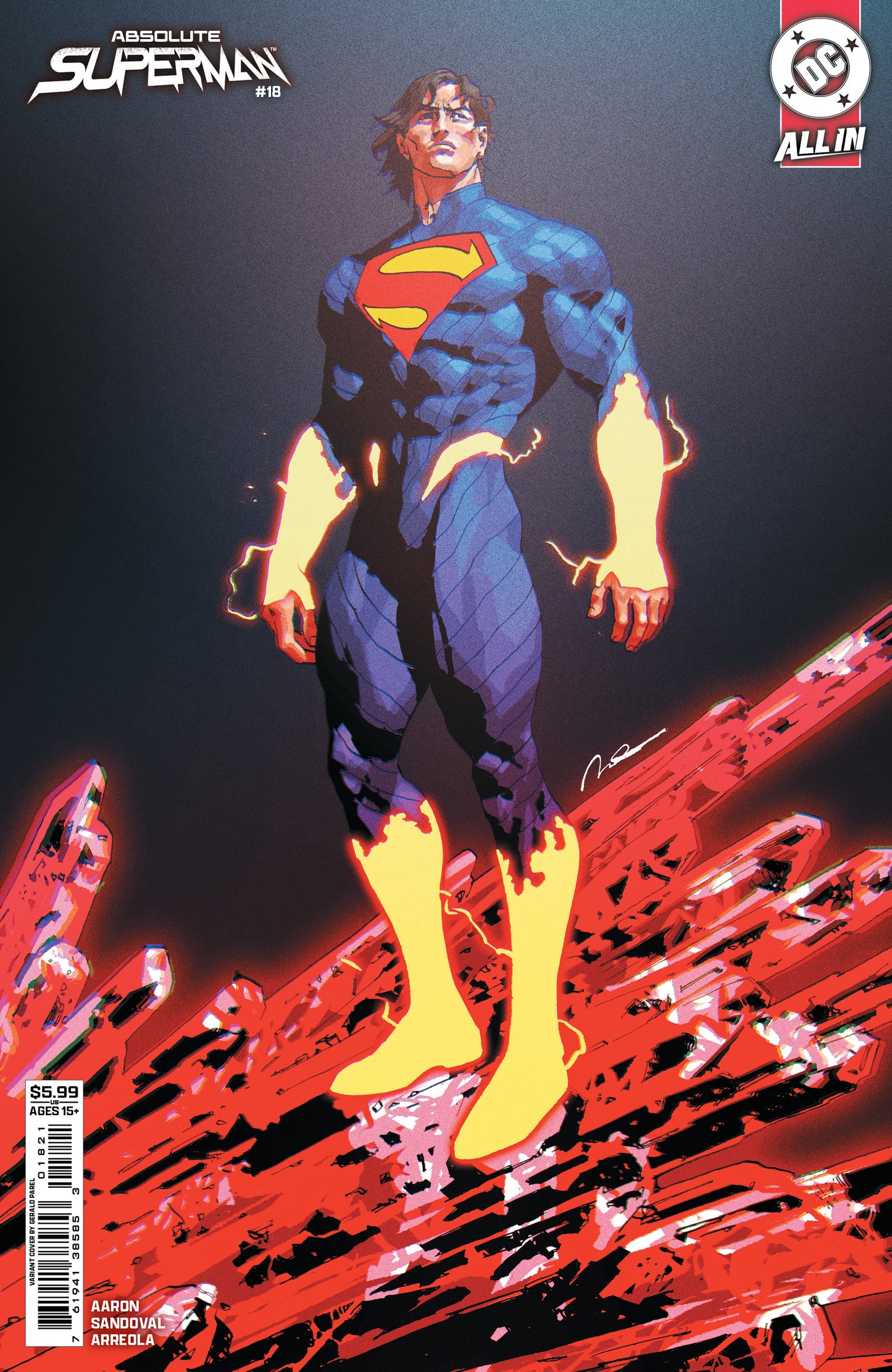 Absolute Superman #18 B Gerald Parel Variant (04/01/2026) Dc - Golden Apple Comics