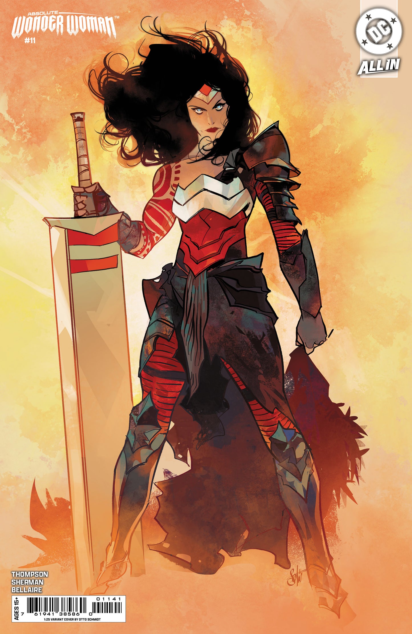 Absolute Wonder Woman #11 D 1:25 Otto Schmidt Variant (08/27/2025) Dc
