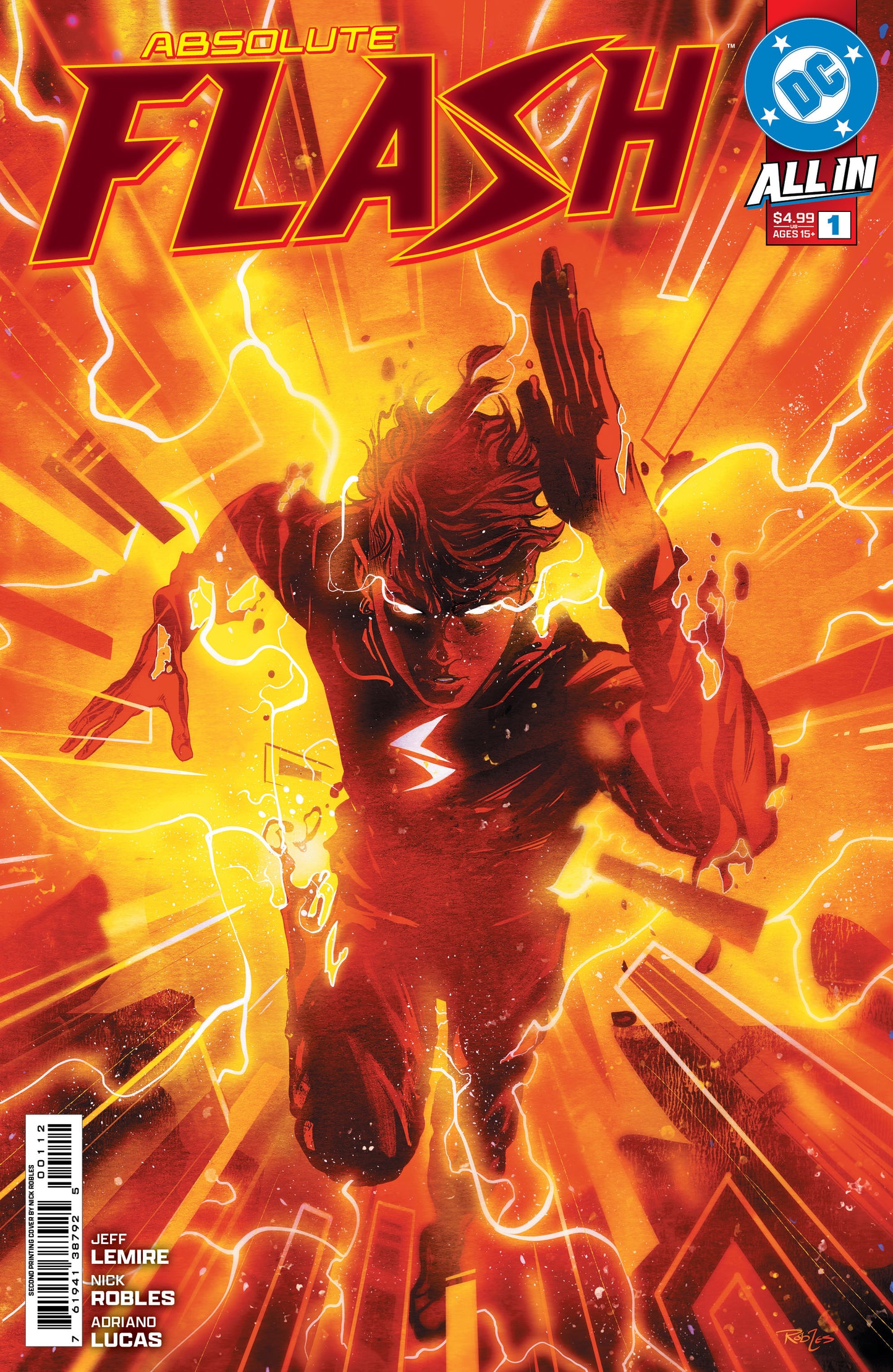Absolute Flash #1 2nd Print A Nick Robles Variant (05/21/2025) Dc