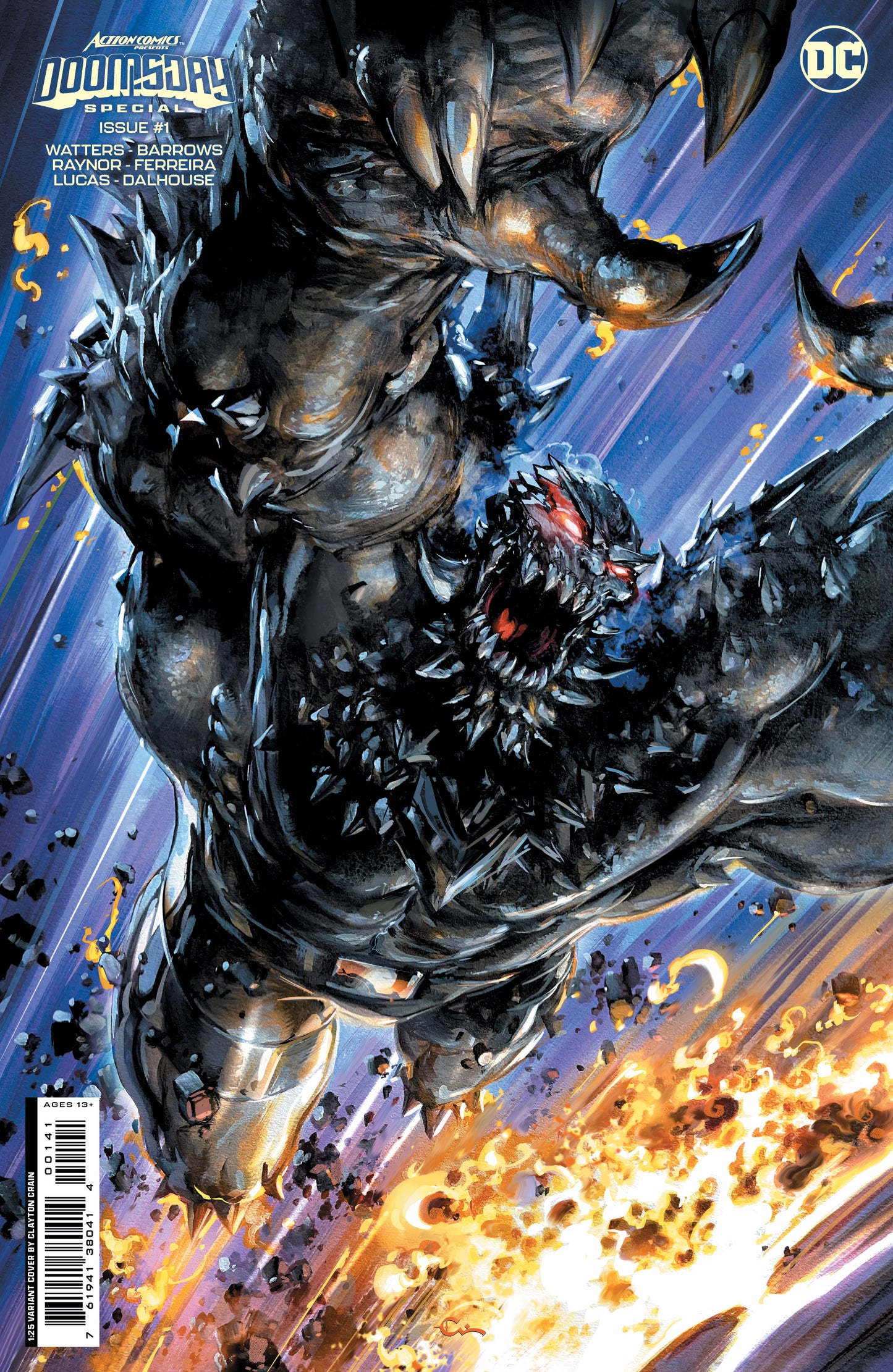 Superman Action Comics Presents Doomsday Special #1 (One Shot) D 1:25 Clayton Crain Card Stock Variant (08/29/2023) Dc - Golden Apple Comics