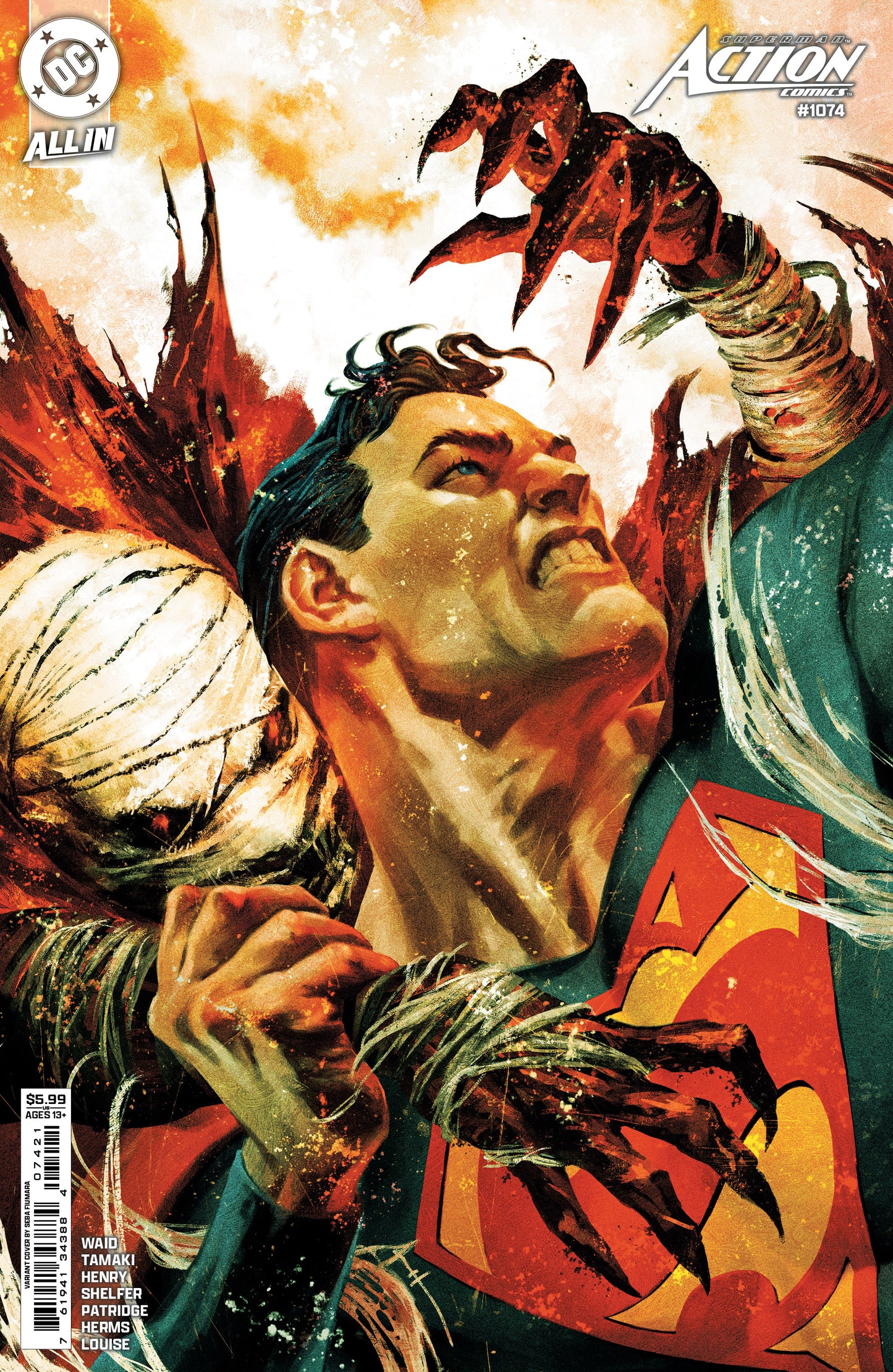 Superman Action Comics #1074 B Sebastian Fiumara Variant (11/06/2024) Dc - Golden Apple Comics