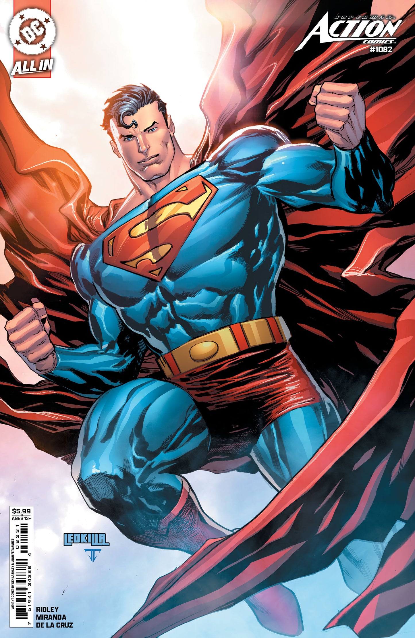 Superman Action Comics #1082 B Ken Lashley Variant (01/08/2025) Dc - Golden Apple Comics
