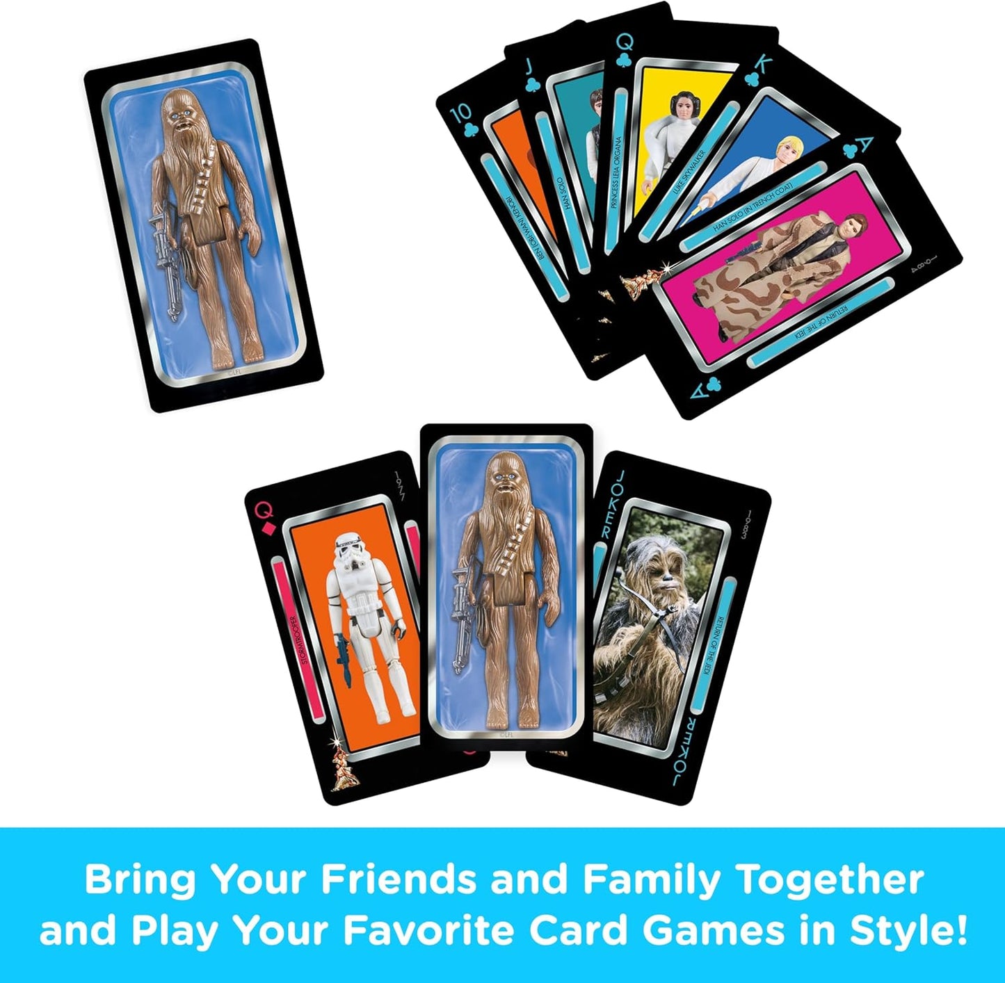 Aquarius Playing Cards: Star Wars - Action Figures - Chewbacca - Golden Apple Comics