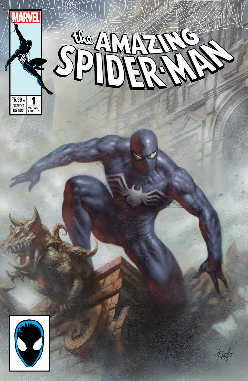 AMAZING SPIDER-MAN #1 LUCIO PARRILLO SSCO SDCC CONVENTION EXCLUSIVE VARIANT 2018
