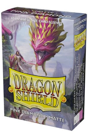Dragon Shield Matte Pink Diamond Japanese Sleeves 60-Count