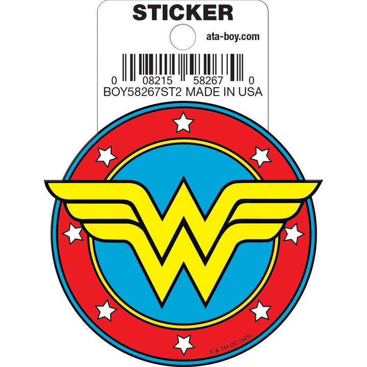 DC Comics: Wonder Woman Logo Die Cut Vinyl Sticker - 3"