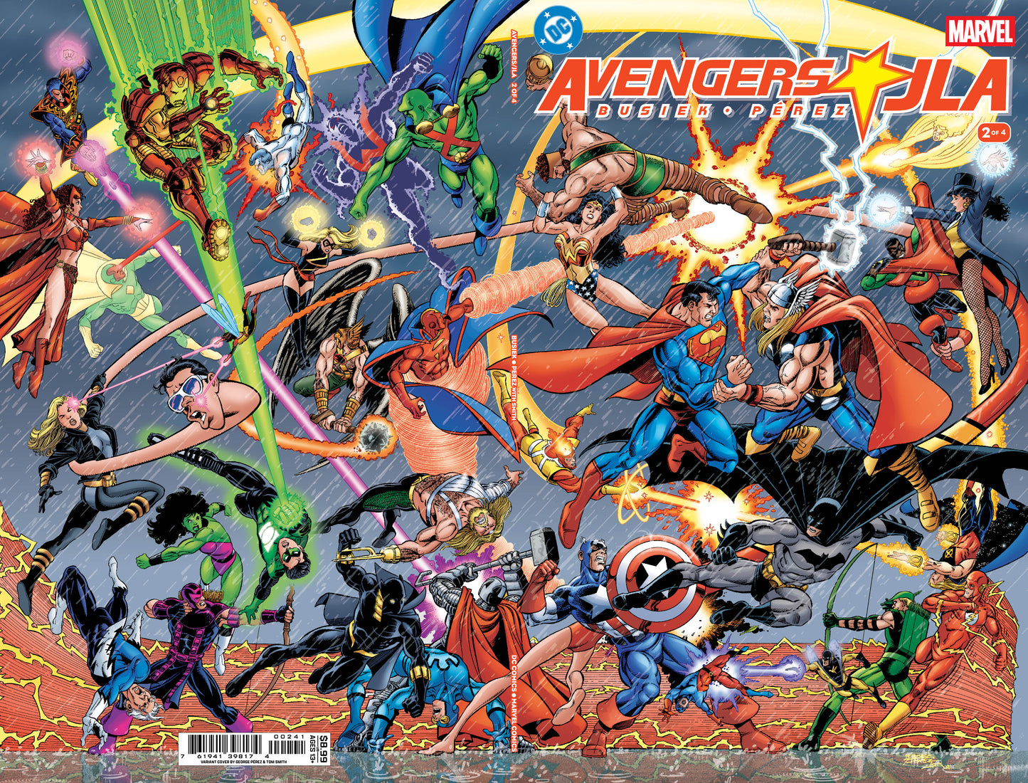 Avengers Jla #2 (Of 4) Facsimile Edition D George Perez Foil Variant (07/01/2026) Dc