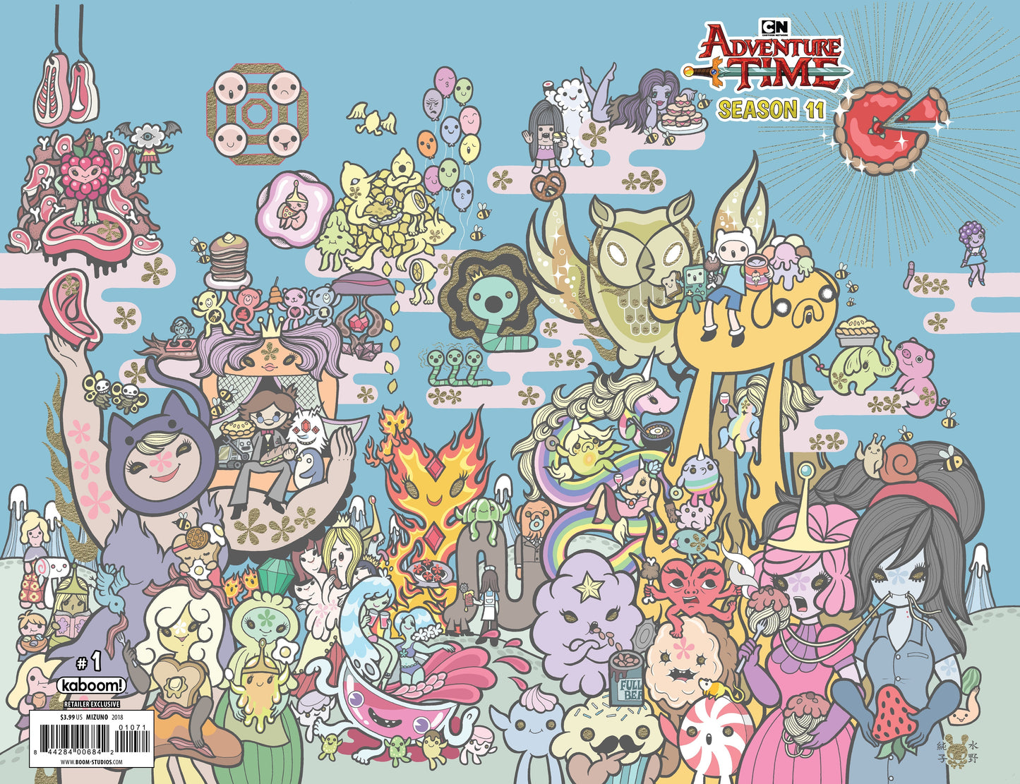 ADVENTURE TIME SEASON 11 #1 SSCO JUNKO MIZUNO WRAPAROUND VARIANT 2018
