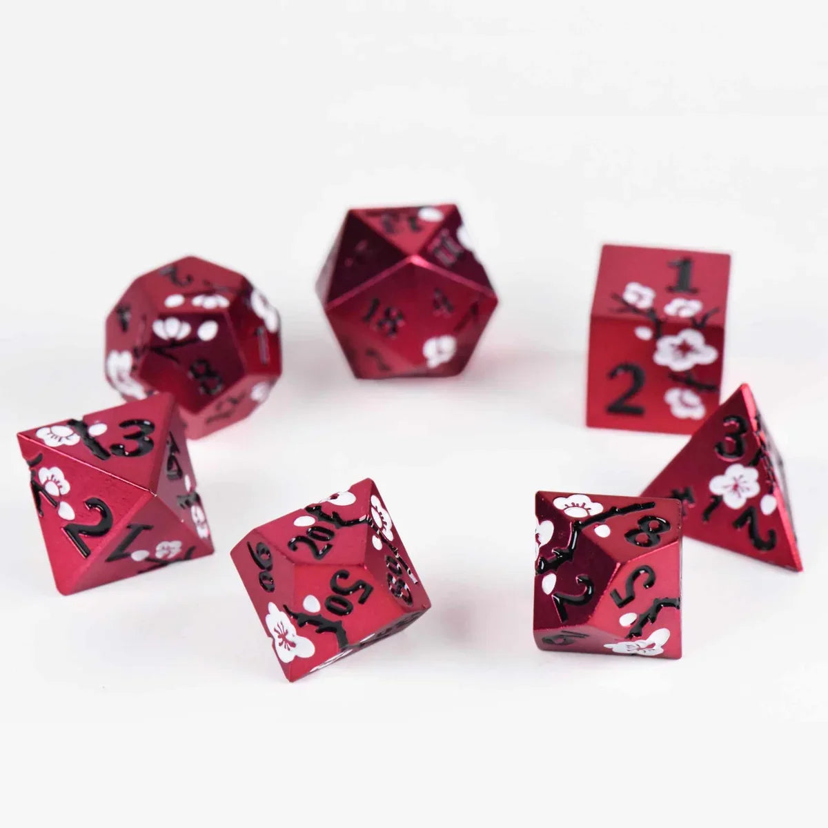 Apple Blossom (Metal) - 7 Dice Set