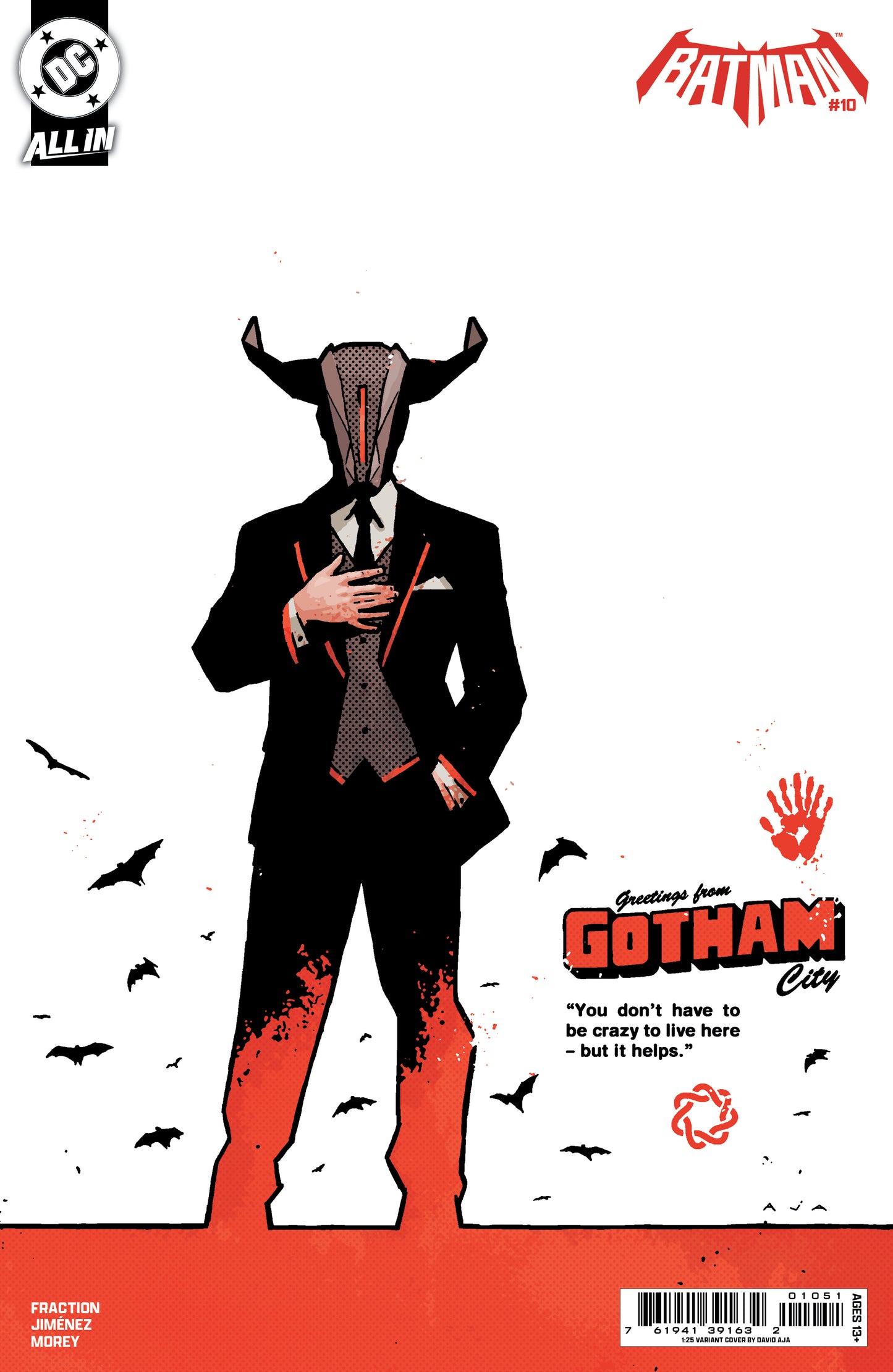Batman #10 F 1:25 David Aja Variant (06/03/2026) Dc - Golden Apple Comics
