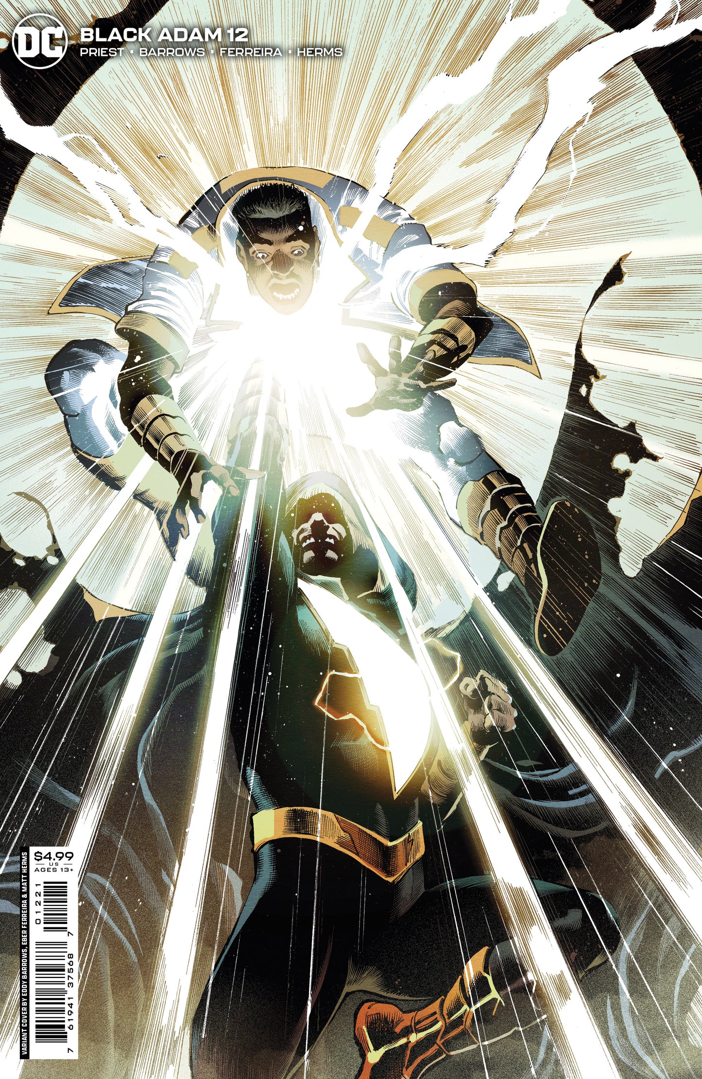 Black Adam #12 (Of 12) B Eddy Barrows Eber Ferreira & Matt Herms Card Stock Variant (06/20/2023) Dc