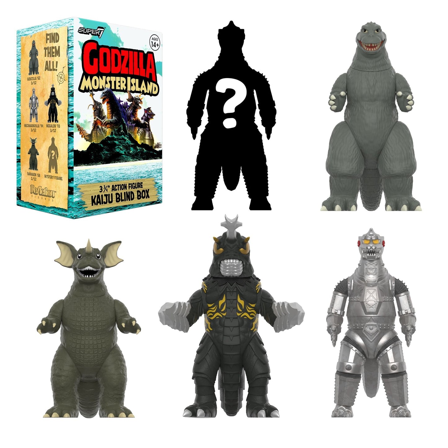 Super7 x Toho Blind Box Wave 07 (Monster Island) - Blind Box Flat
