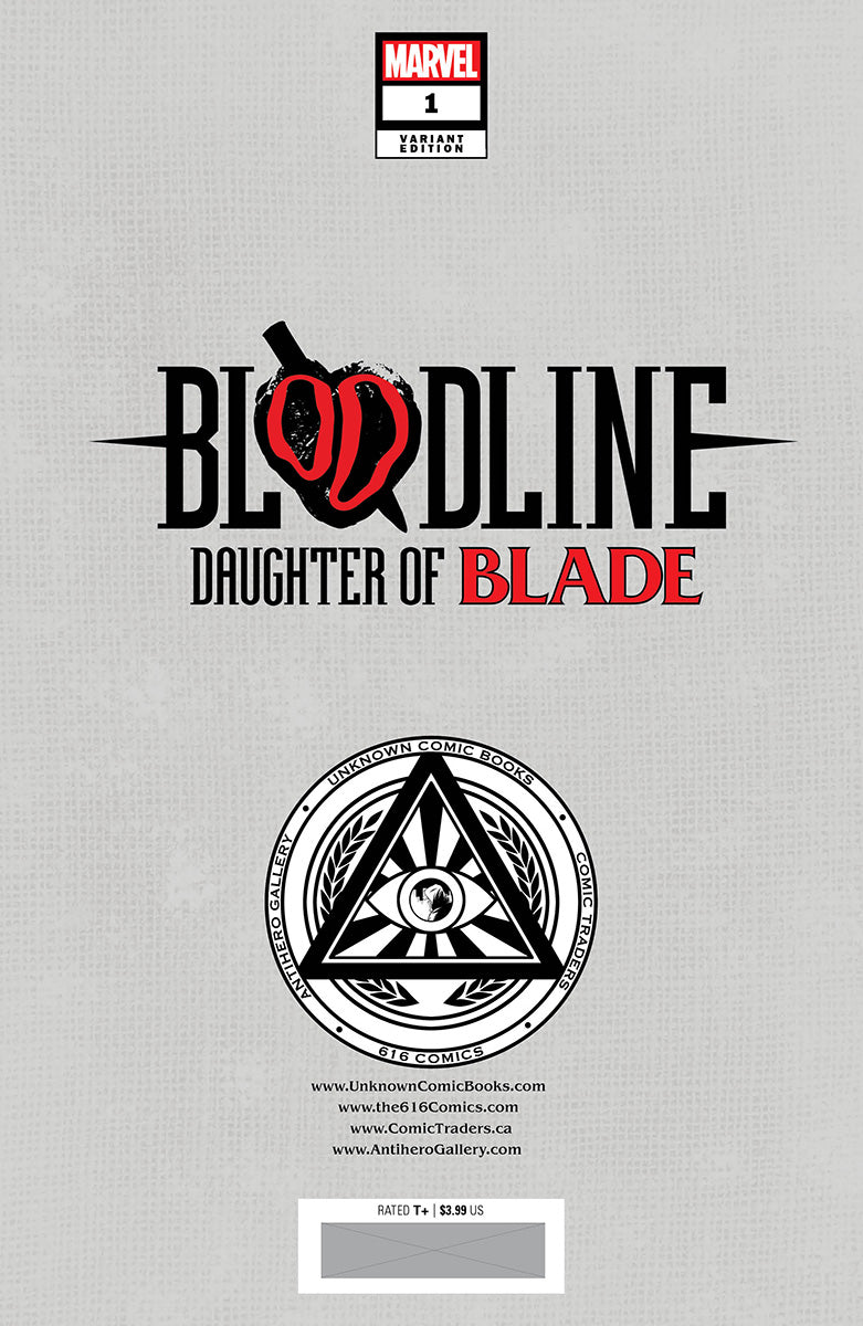 Bloodline: Daughter Of Blade #1 Unknown Comics Sergio Davila Exclusive Virgin Var (02/01/2023) - Golden Apple Comics