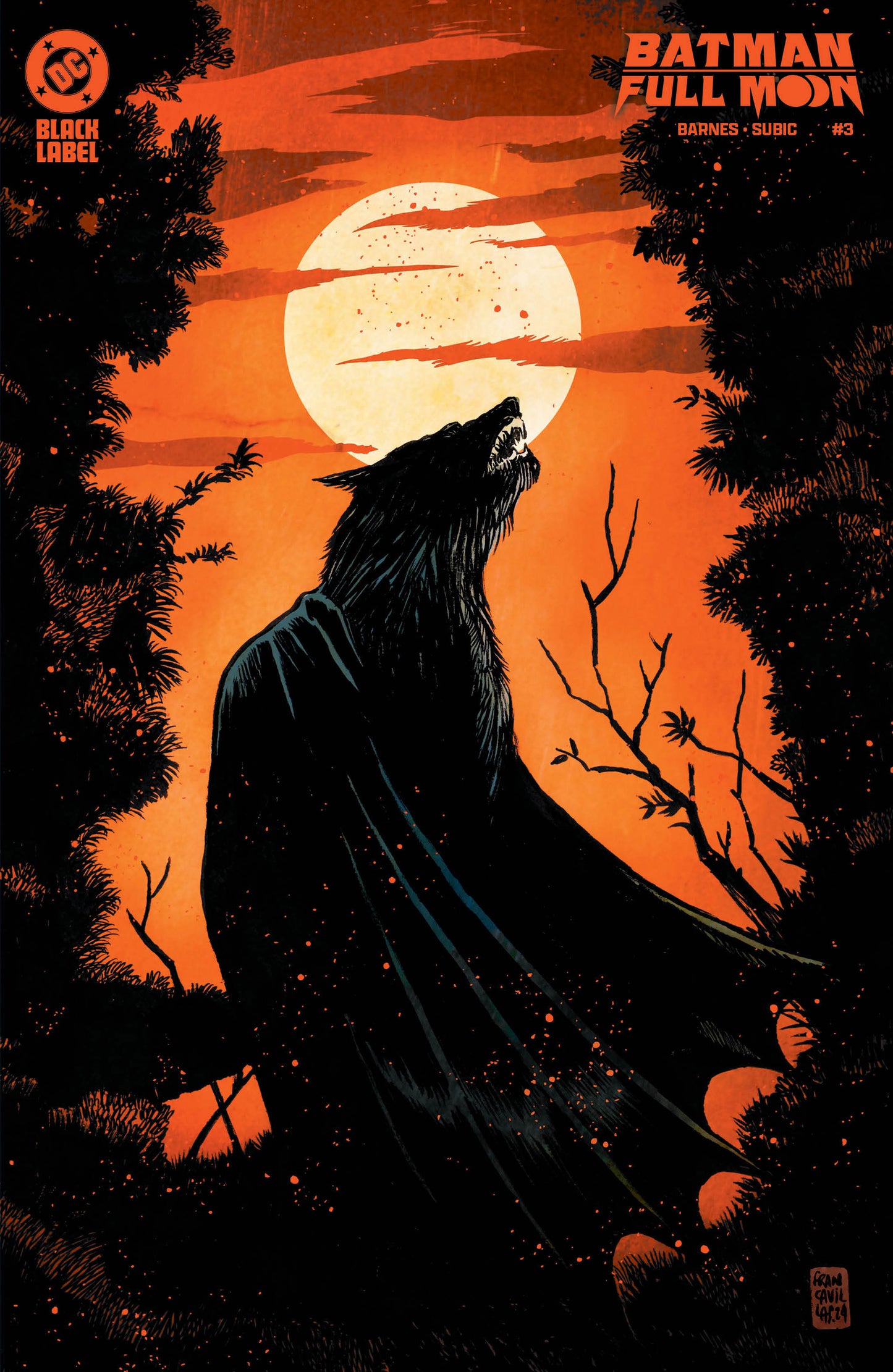 Batman Full Moon #3 (Of 4) B Francesco Francavilla Variant (01/01/2025) Dc