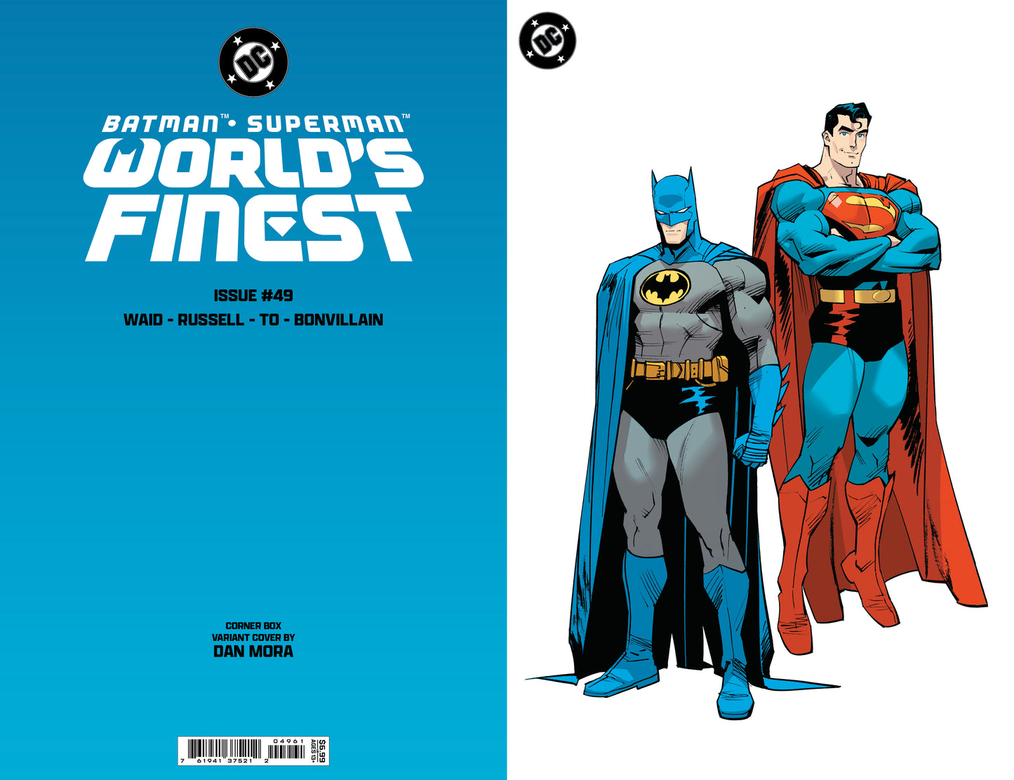 Batman Superman Worlds Finest #49 F Dan Mora Corner Box Spot Foil Variant (03/18/2026) Dc - Golden Apple Comics