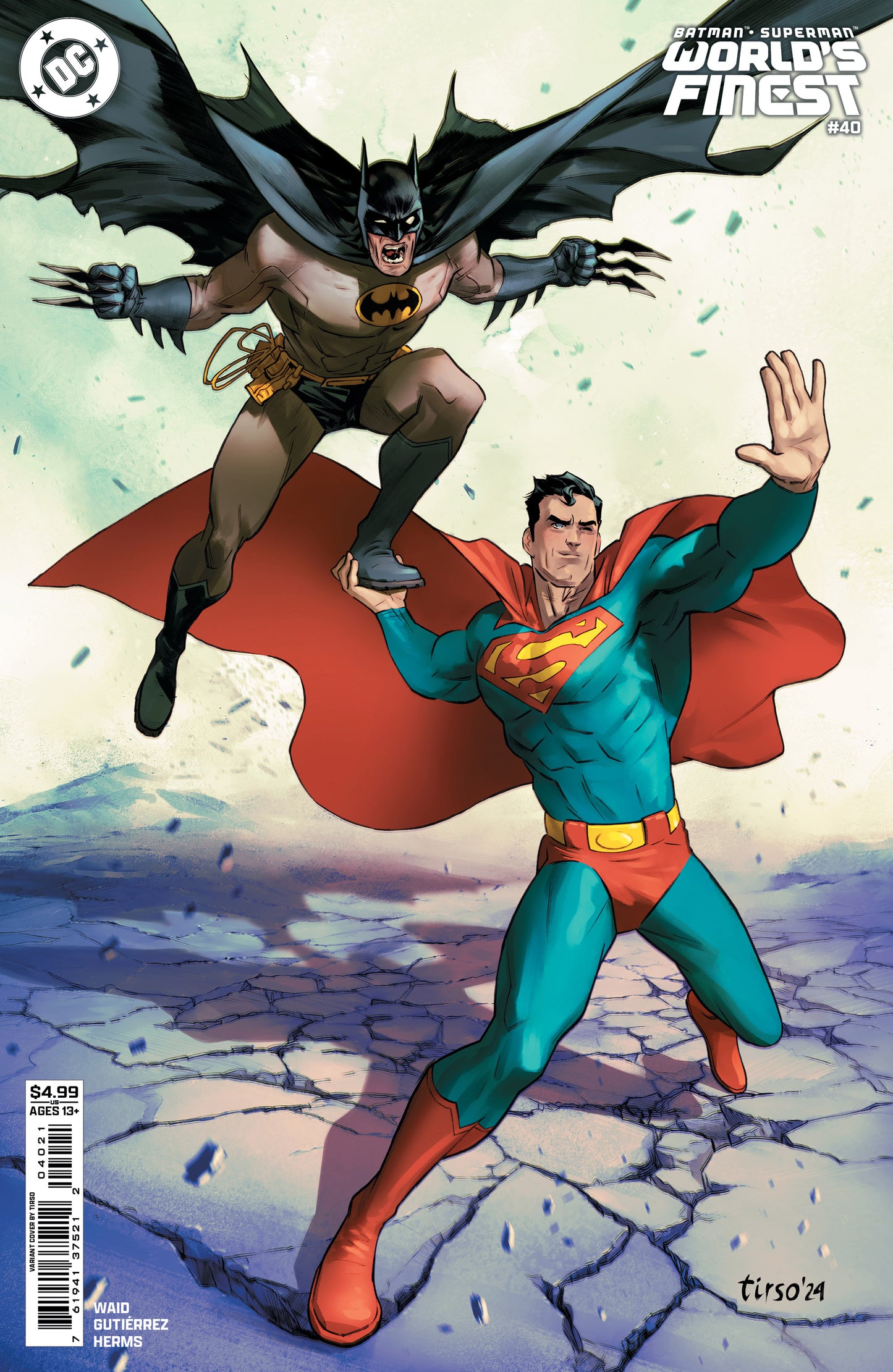 Batman Superman Worlds Finest #40 B Tirso Cons Variant (06/18/2025) Dc