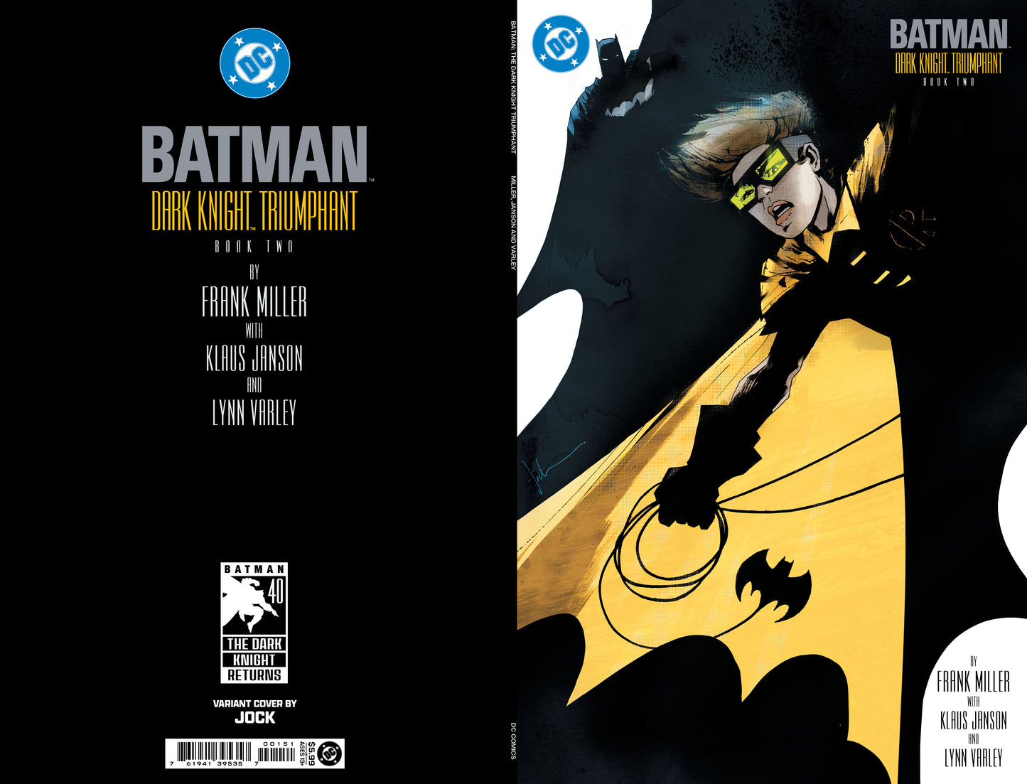Batman The Dark Knight Returns #2 (Of 4) Facsimile Edition D Jock Variant (03/25/2026) Dc - Golden Apple Comics
